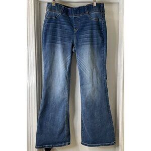 Soft Surroundings Flare Leg Pull On Jeans Size M